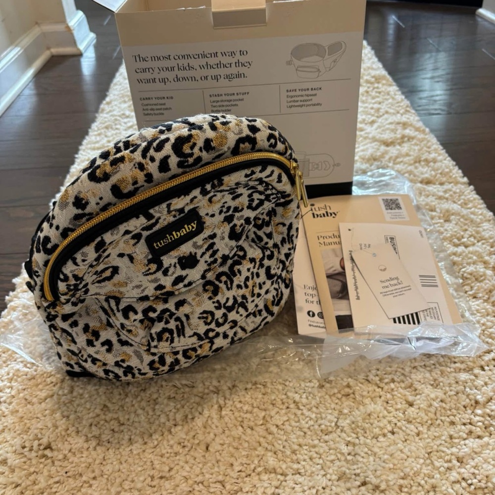 Tushbaby Animal Print Hip Seat Carrier